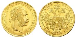 795 AUSTRIA. Franz Joseph I. 4 Ducat. 1915. Viena. Km#2276. Au. 3.48g. SC-. - Andere & Zonder Classificatie