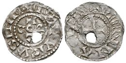 818 FRANCIA (Carolingios). Louis L'Aveugle. Dinero. (890-929) Viena. A/ + LVDVVICVS IMPR, Monograma. R/ + VIENNA CIVIS,  - Altri & Non Classificati