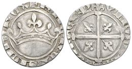 820 FRANCIA. Roberto D'Anjou. Sol Coronat. (1309-1343). Provenza. Dy.1651. Ar. 1,72g. MBC-. - Altri & Non Classificati