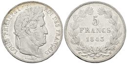 830 FRANCIA. Louis Felipe I. 5 Francs. 1843. Lille K. Km#749.13. Ar. 24,83g. Rayitas En Anverso. MBC. - Other & Unclassified