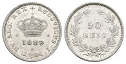 870 PORTUGAL. Luis I. 50 Reis. 1898. Km#506.2. Ar. 1,25g. EBC. - Andere & Zonder Classificatie