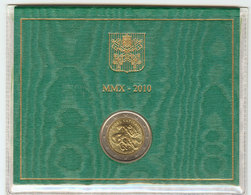 880 VATICANO. 2 Euros. 2010. Presentado En Cartera Oficial. Km#420. SC. - Otros & Sin Clasificación