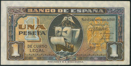 960 1 Peseta. 4 De Septiembre De 1940. Serie C. (Edifil 2017: 442a). EBC. - Altri & Non Classificati