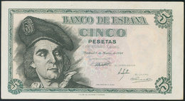 968 5 Pesetas. 5 De Marzo De 1948. Serie J. (Edifil 2017: 455a). SC. - Altri & Non Classificati