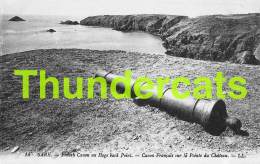 CPA SARK LL FRENCH CANON ON HOGE BACK POINT - Sark
