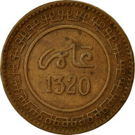 Monnaie, Maroc, 'Abd Al-Aziz, 10 Mazunas, 1902, Fez, TTB, Bronze, KM:17.3,Lec 82 - Marokko