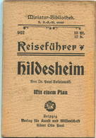 Miniatur-Bibliothek Nr. 932 - Reiseführer Hildesheim Mit Einem Plan - 8cm X 12cm - 40 Seiten Ca. 1910 - Verlag Für Kunst - Andere & Zonder Classificatie