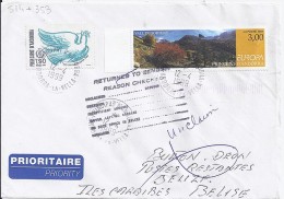 TP N° 514 + Divers  SUR LETTRE  DU 12.4.99 POUR LES ILES CARAÏBES - Covers & Documents