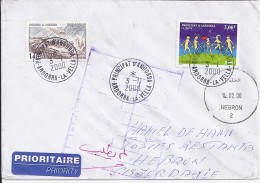 TP N° 525 + DIVERS  SUR LETTRE  DU 3.1.2000 POUR LA JORDANIE - Lettres & Documents