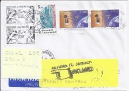 TP N° 586x2 + DIVERS  SUR LETTRE  DU 3.11.03  POUR L'AUSTRALIE - Storia Postale