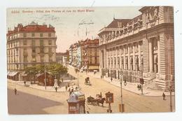 Suisse Genève Hotel Des Postes Et Rue Du Mont Blanc 4484 Cachet Rouge Visé - Genève