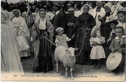 CPA Finistère Saint Jean Du Doigt Le Petit Saint Jean Et Son Mouton Non Circulé - Saint-Jean-du-Doigt