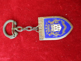 Porte-clés /Province / BRETAGNE/ Blason/ Bronze Estampé Cloisonné émaillé/ Vers 1960-70       POC311 - Porte-clefs