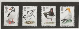 GRANDE BRETAGNE - OISEAUX -SERIE N° 1363 A 1366 -NEUF XX ANNEE 1989 - - Neufs