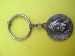 Porte-clés/Bretagne / Tête De Marin Breton / BREIZ / Cuivre  Nickelé / Vers 1960 - 1970         POC320 - Key-rings