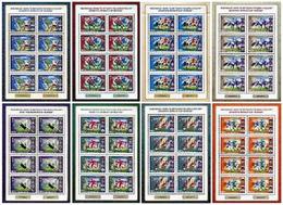 RUSSIA 2018,Complete Series 8 Full Sheets,FIFA World Cup Russia 2018,Participating Teams,XF MNH** - 2018 – Russland