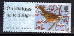 GB 2015 QE2 2nd Class Post & Go Redwing Winter Fur ( D1331 ) - Post & Go (automatenmarken)