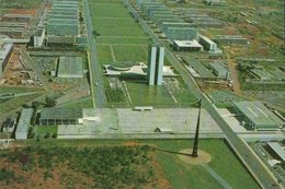 CARTE POSTALE DU BRESIL - BRASILIA - VUE AERIENNE - SQUARE TRES PODERES - Brasilia