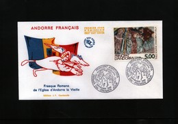 Andorra French 1988 Michel 396 FDC - Brieven En Documenten