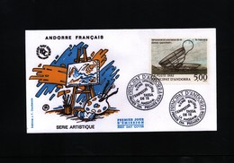 Andorra French 1992 Michel 445 FDC - Cartas & Documentos