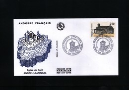 Andorra French 1992 Michel 436 FDC - Storia Postale