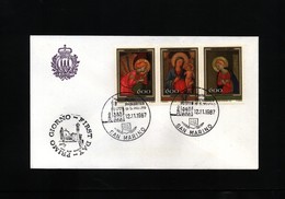 San Marino 1987 Michel 1377-79 FDC - Covers & Documents