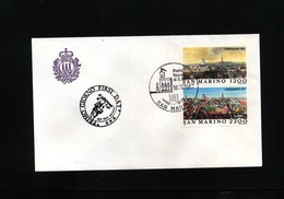 San Marino 1987 Michel 1375-76 FDC - Brieven En Documenten