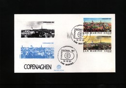 San Marino 1986 Michel 1341-42 FDC - Covers & Documents