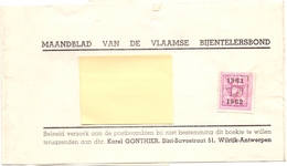 Wikkel Maandblad Vlaamse Bijentelersbond - Karel Gonthier  Wilrijk Naar Maria Aalter - 1961 - 1962 - Streifbänder