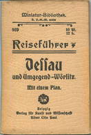 Miniatur-Bibliothek Nr. 939 - Reiseführer Dessau Und Umgebung Mit Einem Plan - 8cm X 12cm - 64 Seiten Ca. 1910 - Verlag - Andere & Zonder Classificatie