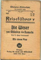 Miniatur-Bibliothek Nr. 943 - Reiseführer Die Weser Von Münden Bis Hameln Von Dr. Paul Sakolowski Mit Einem Plan - 8cm X - Sonstige & Ohne Zuordnung