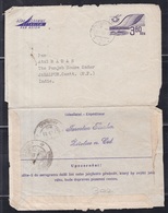 CZECHOSLOVAKIA, 1972, Used Aerogramme To India, Aeroplane, 3.80 Ks Printed Stamp - Luchtpostbladen