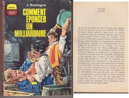 C1  Jacques BASTOGNE Comment Eponger Un Milliardaire 1961 EPUISE Pierre TABARY - Ditis - La Chouette