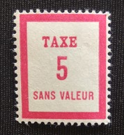 France Fictifs  Taxe Neuf N° 5 - Ficticios