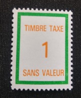 France Fictifs  Taxe Neuf N° 34 - Ficticios