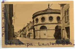 - GIVRY -  ( S.-et-L. ), La Halle Et Rue  De La République, Cliché Peu Courant, écrite, Craquelure, TBE, Scans. - Altri & Non Classificati