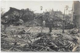 CPA Inde India écrite Carte Photo RPPC Catastrophe VIZAGAPATAM - Inde