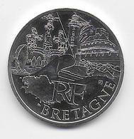 2011 - 10 EURO Des REGIONS  ARGENT - BRETAGNE - NON CIRCULEE - Frankrijk