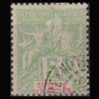 ST.PIERRE 1892 - Scott# 63 Goddess 5c Used - Oblitérés