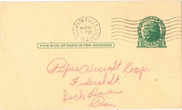 28994. Entero Postal KLAMATH FALLS (Oregon) 1940. Jefferson - 1921-40