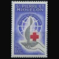 ST.PIERRE 1963 - Scott# 367 Red Cross Cent. Set Of 1 LH - Neufs