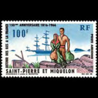 ST.PIERRE 1966 - Scott# C33 Settler Return Set Of 1 LH - Ongebruikt