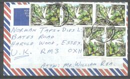 USED AIR MAIL COVER  ZAMBIA TO ENGLAND - Zambia (1965-...)