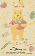 Télécarte NEUVE Japon / 110-210168 - DISNEY STORE - Ours WINNIE POOH & Vegetables Japan MINT Phonecard / - Disney