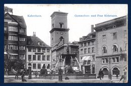 Danemark. Copenhague. Place Gammeltorv. Eglise Notre-Dame. Fontaine Caritas. Linotol Et Café Stelling. 1914 - Denmark