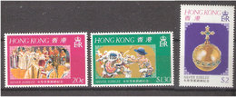 Hong Kong 1977 Queen Elizabeth II 25 Years - Silver Jubilee, Mi  331-333  MNH(**) - Neufs