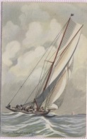 CPA - Illustration HAFFNER - YACHT De La GRANDE CLASSE - Edition Ligue Maritime Coloniale - Haffner