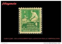 CUBA MINT. SOBRETASA. 1938. LUCHA CONTRA LA TUBERCULOSIS - Beneficenza