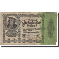 Billet, Allemagne, 50,000 Mark, 1922-11-19, KM:80, B+ - 50.000 Mark