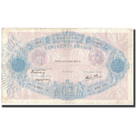 France, 500 Francs, 500 F 1888-1940 ''Bleu Et Rose'', 1939-07-13, TTB - 500 F 1888-1940 ''Bleu Et Rose''